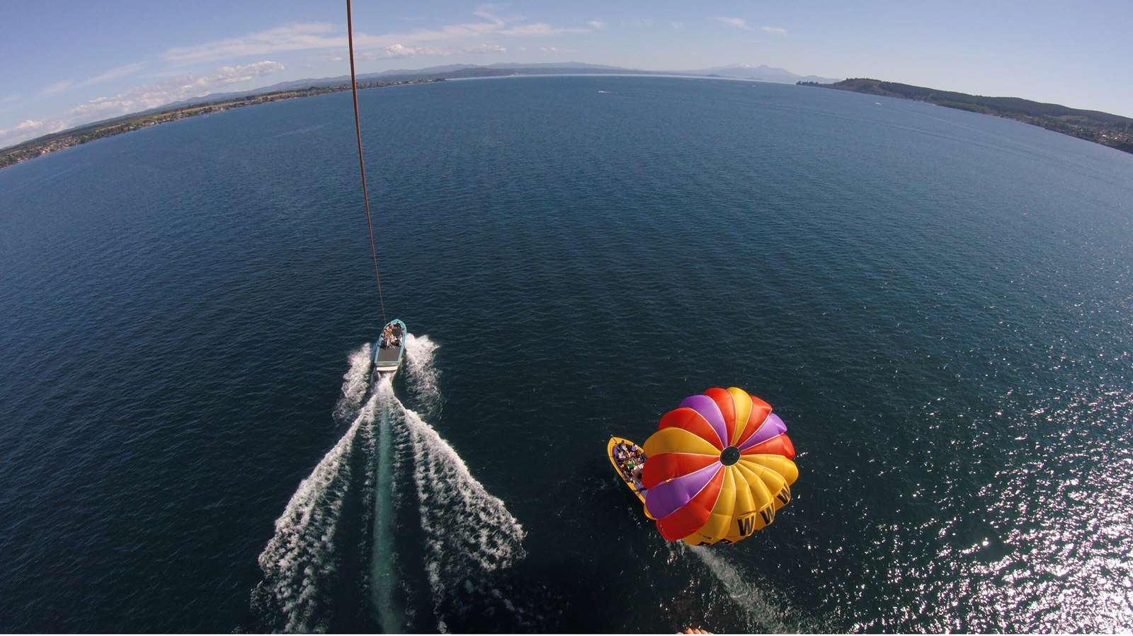 Parasailing Lake Taupō